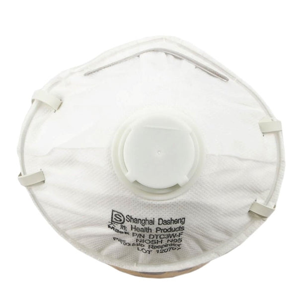 Forney 55901 Disposable Respirator with Exhale Valve, N95 Filter Class