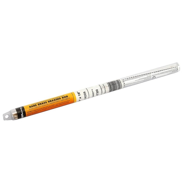 Forney 47300 Gas Brazing Rod, 1/8 in Dia, 18 in L, Brass