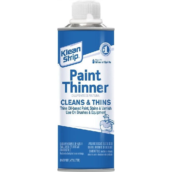 Klean Strip PKPT94004 Paint Thinner, Liquid, White, 1 pt