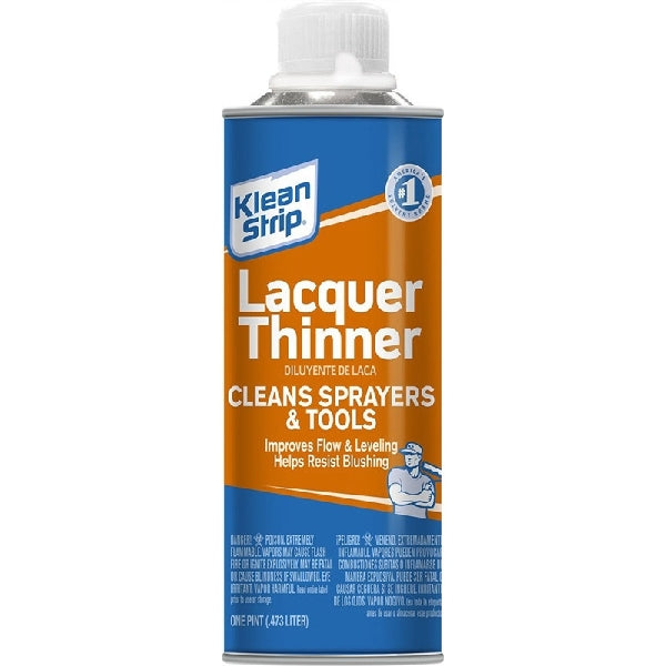 Klean Strip PML1701 Lacquer Thinner, Liquid, White, 1 pt