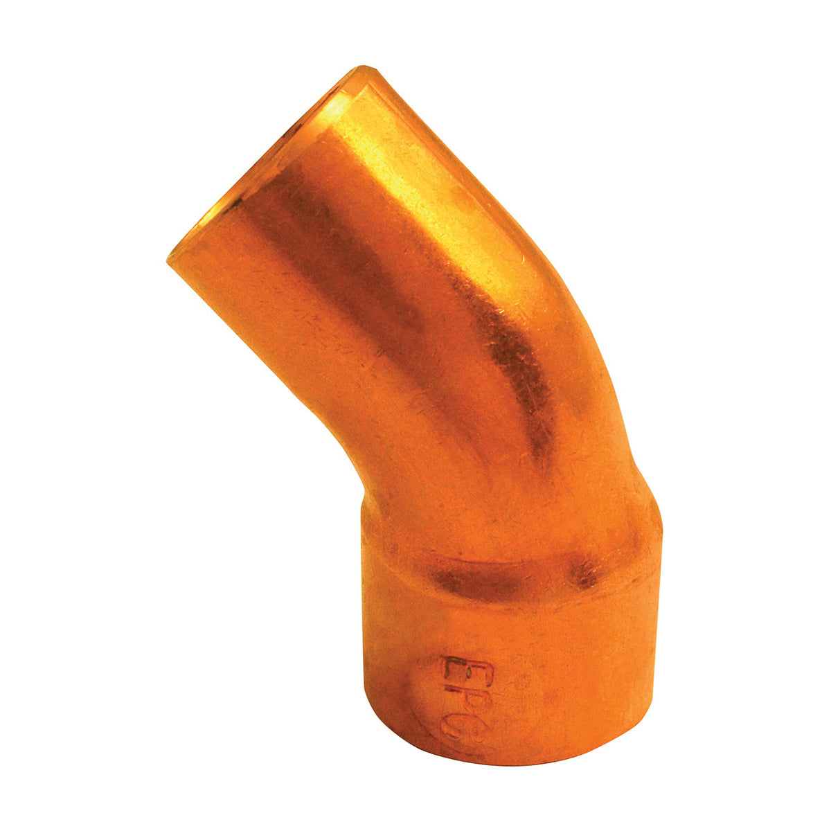 EPC 31212 Street Pipe Elbow, 1-1/4 in, Sweat x FTG, 45 deg Angle, Copper