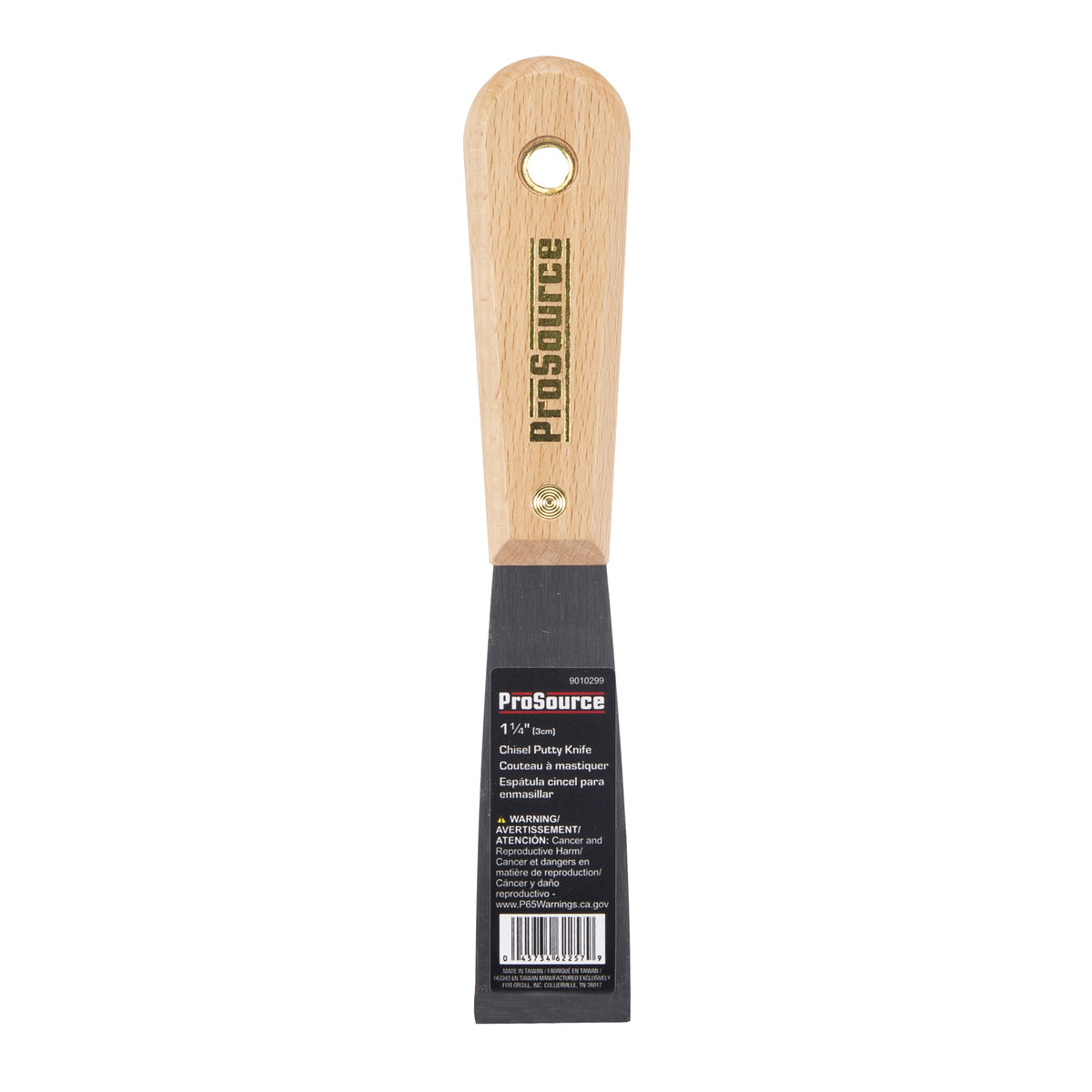 ProSource 01522R Putty Knife with Rivet, 1-1/4 in W HCS Blade