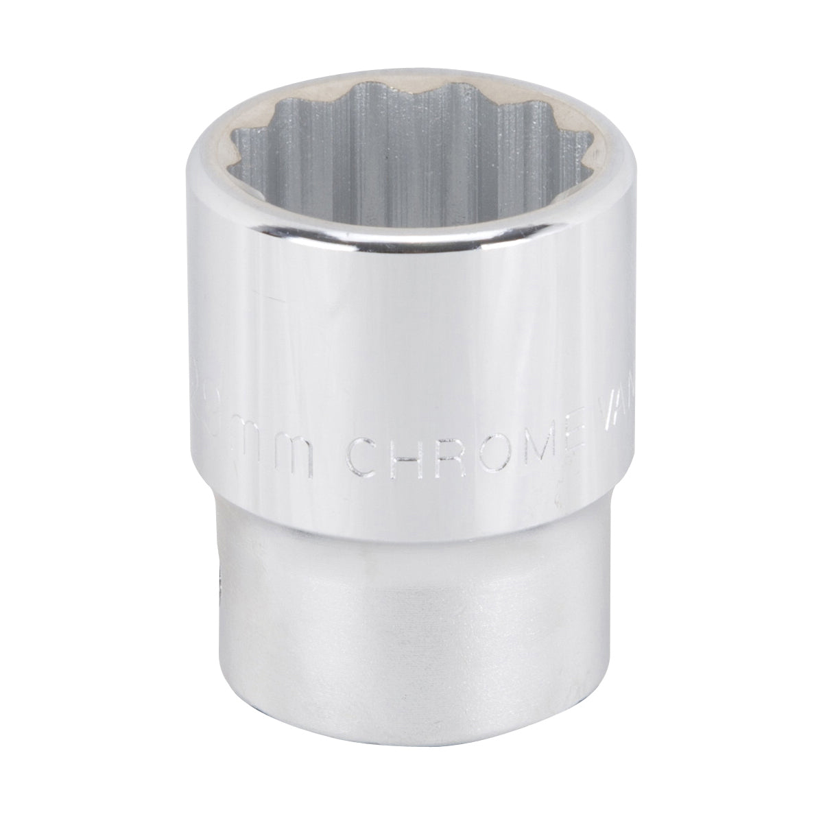 Vulcan MT-SM6029 Drive Socket, 29 mm Socket, 3/4 in Drive, 12-Point, Chrome Vanadium Steel, Chrome