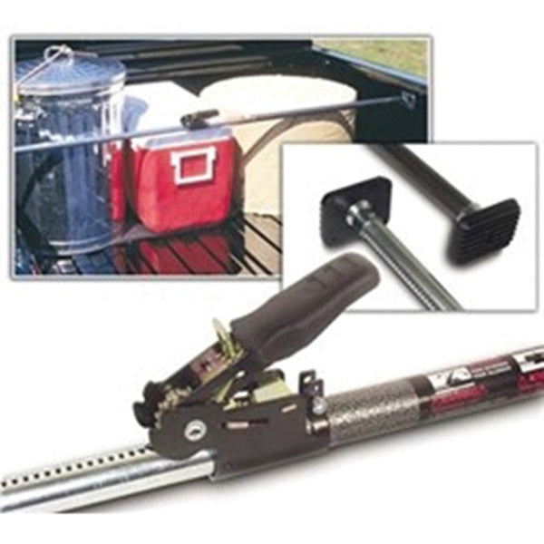 KEEPER 05059 Ratcheting Cargo Bar, Adjustable, Black