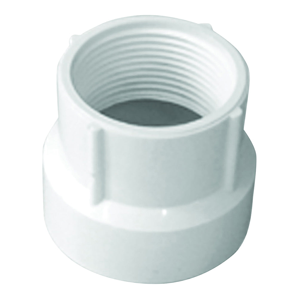 GENOVA 700 Series 70311 Pipe Adapter, 1-1/2 x 1-1/4 in, Hub x FIP, PVC, SCH 40 Schedule