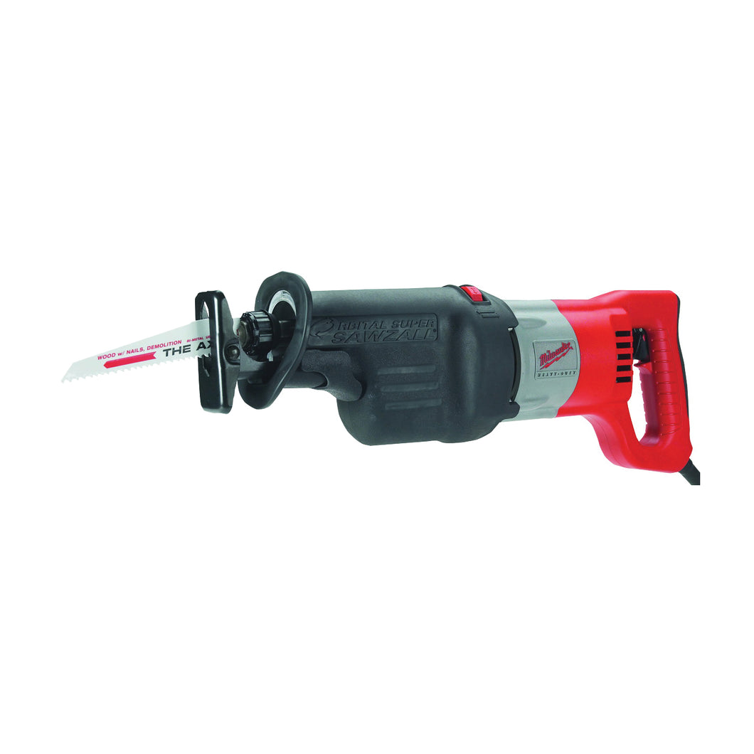 Milwaukee 6536-21 Reciprocating Saw, 13 A, 1-1/4 in L Stroke, 0 to 3000 spm, Includes: Carrying Case