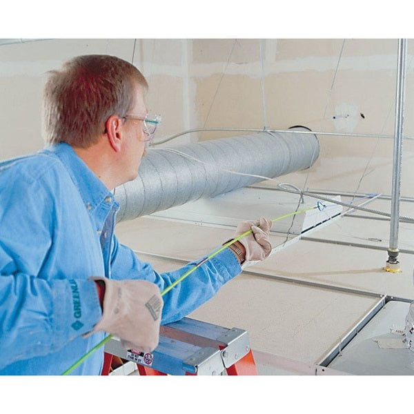 Greenlee Fish Stix Series 540-12 Fish Stick, 4 ft L Tape, Fiberglass Tape, Green Case