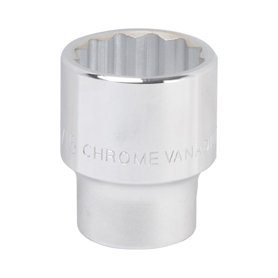 Vulcan MT-SS6042 Drive Socket, 1-5/16 in Socket, 3/4 in Drive, 12-Point, Chrome Vanadium Steel, Chrome