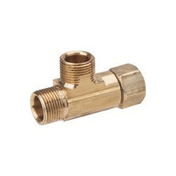 BrassCraft CT2-666X P Tube Tee, 3/8 in, Female Compression x Compression, Rough, 1.87 in L, 3/8 in OD