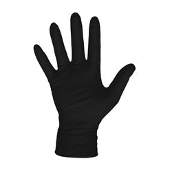 BOSS 1UH0006BX Seamless Disposable Gloves, XL, Nitrile, Powder-Free, Black, 9 in L