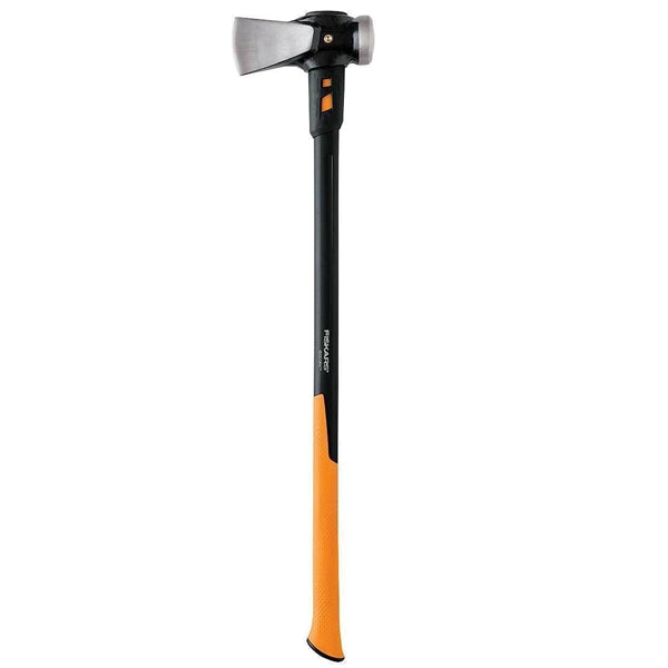 FISKARS IsoCore 751110-1001 Wood Splitting Maul, Premium Head, 128 oz Head, Steel Head, Wood Handle, 36 in OAL