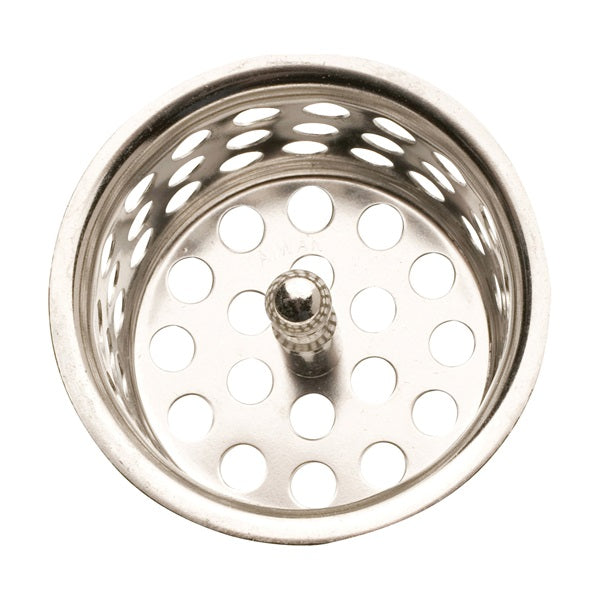 Plumb Pak PP820-30 Basket Strainer with Post, 1-1/2 in Dia, Chrome, For: Sink