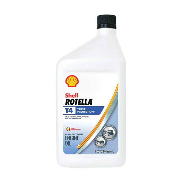 Shell Rotella T4 Triple Protection 550045140 Engine Oil, 15W-40, 1 qt