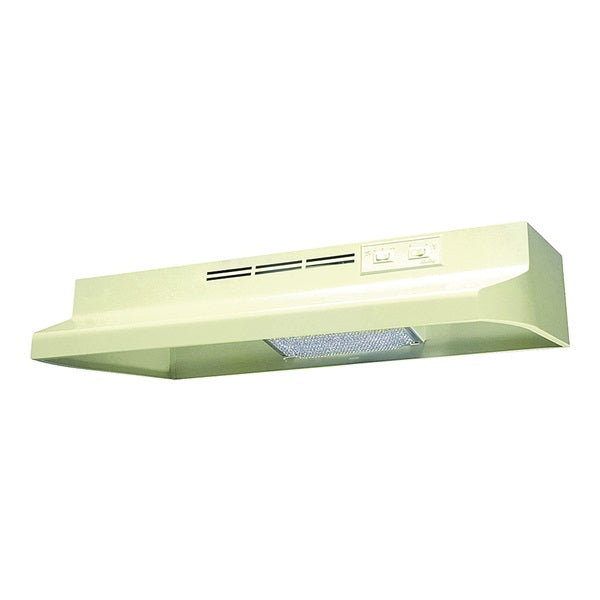 Air King Advantage AD Series AD1245 Range Hood, 180 cfm, 2 Fan, 24 in W, 12 in D, Steel, Almond