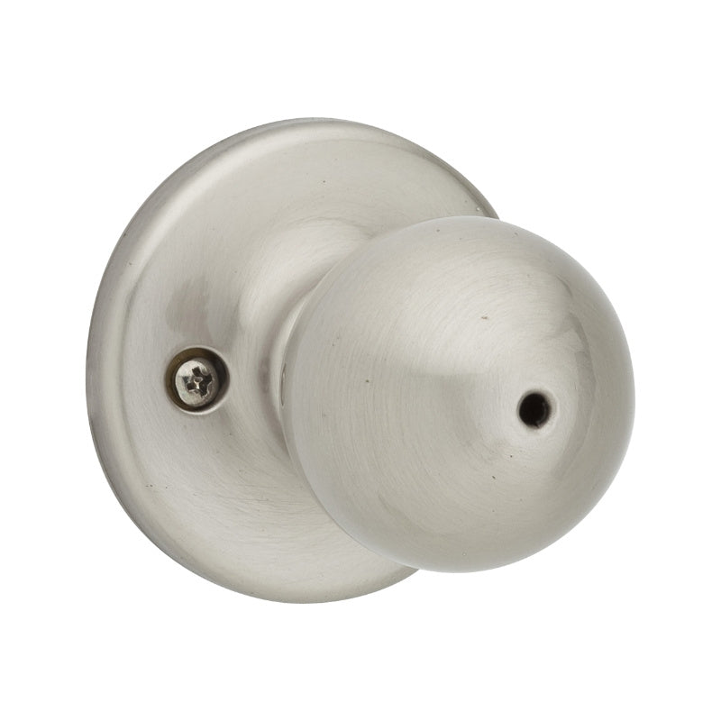 Kwikset 300P15ALRCSBX Privacy Door Knob, Satin Nickel