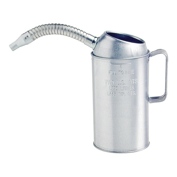 Lubrimatic 75-442GS Measure Can, 2 qt Capacity, Galvanized