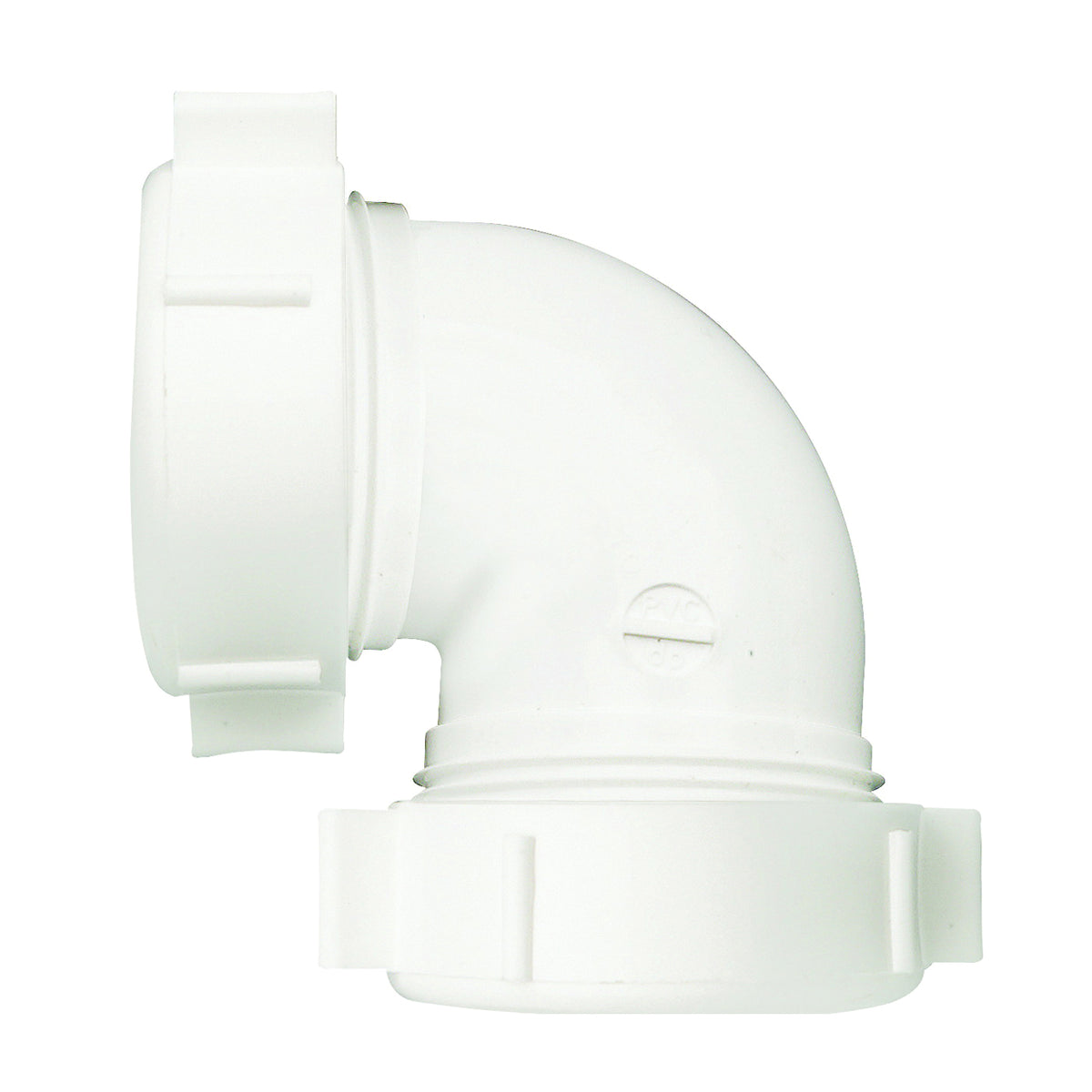 Plumb Pak PP55-5W Drain Pipe Elbow, 1-1/2 in, Slip-Joint, Polypropylene, White