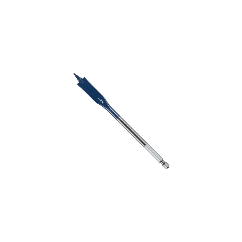 Bosch Daredevil DSB1005 Spade Drill Bit, 1/2 in Dia, 6 in OAL, 1-Flute, 1/4 in Dia Shank, Hex Shank