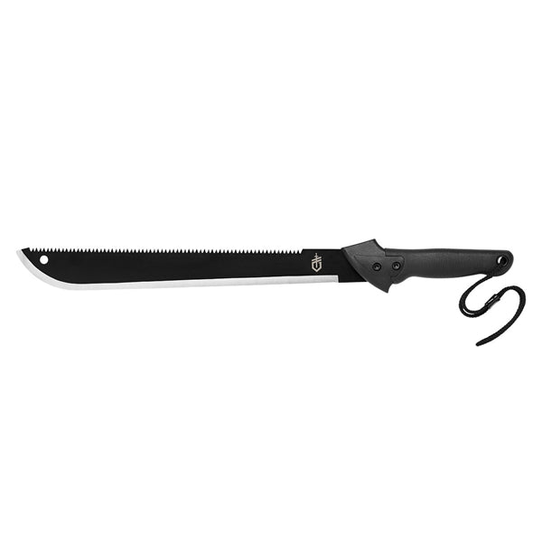 GERBER 31-000758 Gator Machete with Nylon Sheath, 25.7 in OAL, 18 in L Blade, HCS Blade, HCS Handle