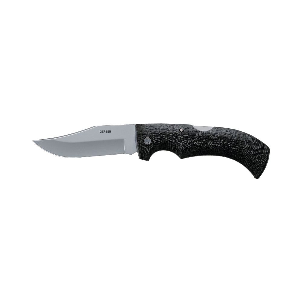GERBER 46069 Folding Knife, 3.76 in L Blade, 420HC Stainless Steel Blade, Comfort Grip, Tacky Handle, Black Handle