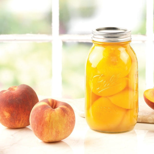 Ball 1440062000 Mason Jar, Quart size, Regular mouth, Glass 12PK