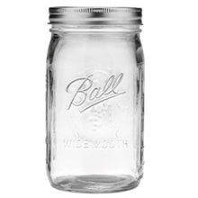 Load image into Gallery viewer, Ball 1440067000 Mason Jar, Quart Capacity, Wide Mouth, Glass 12PK
