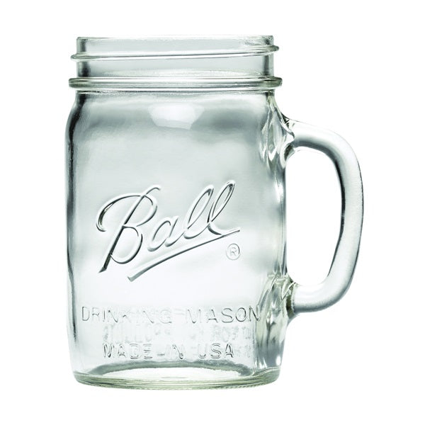 Ball 1440016010 Drinking Mug, 24 oz Capacity, Glass, Clear