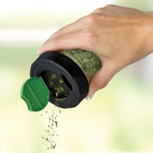 Ball 1440010747 Herb Shaker Canning Lid, Plastic, Black/Green Cap/Lid