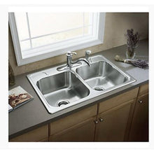 Load image into Gallery viewer, Sterling Middleton 14708-4-NA Kitchen Sink, 4-Faucet Hole, 22 in OAW, 8 in OAD, 33 in OAH, Stainless Steel
