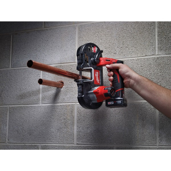 Milwaukee 2429-21XC Band Saw Kit, Battery Included, 12 V Battery, 1.4 Ah, 27 in L Blade, 1/2 in W Blade
