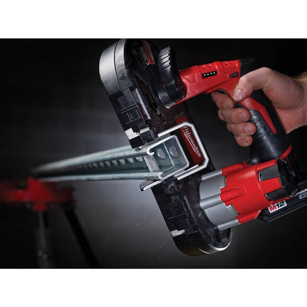 Milwaukee 2429-21XC Band Saw Kit, Battery Included, 12 V Battery, 1.4 Ah, 27 in L Blade, 1/2 in W Blade