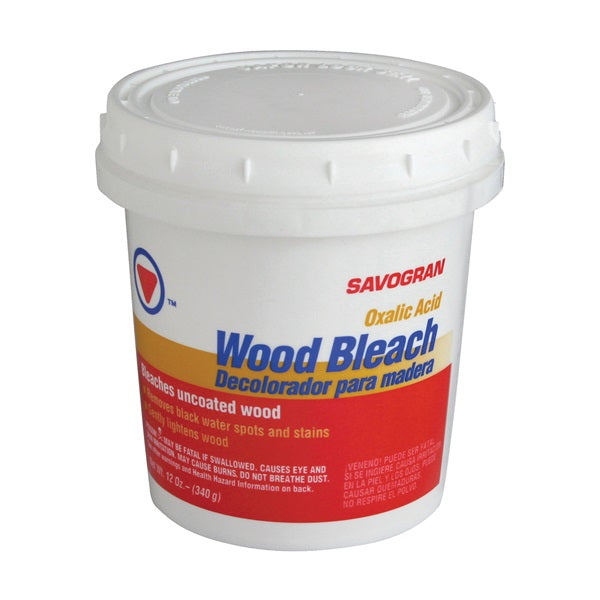 SAVOGRAN 10501 Wood Bleach, 12 oz, Crystalline Solid, White