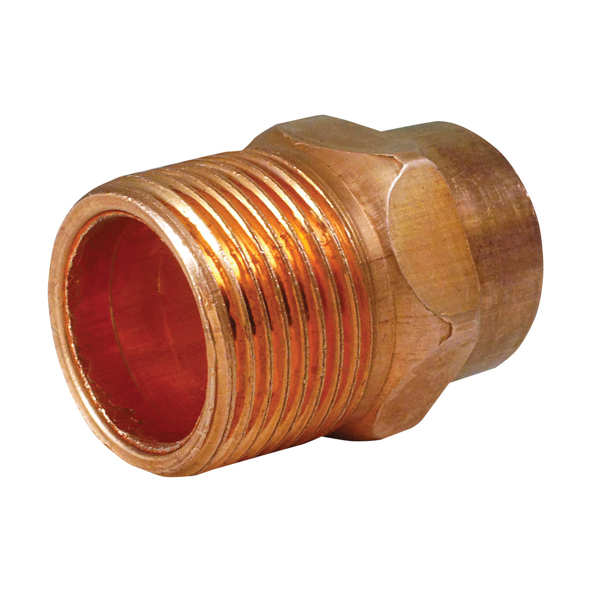 EPC 104 Series 30378 Pipe Adapter, 2 in, Sweat x MNPT, Copper
