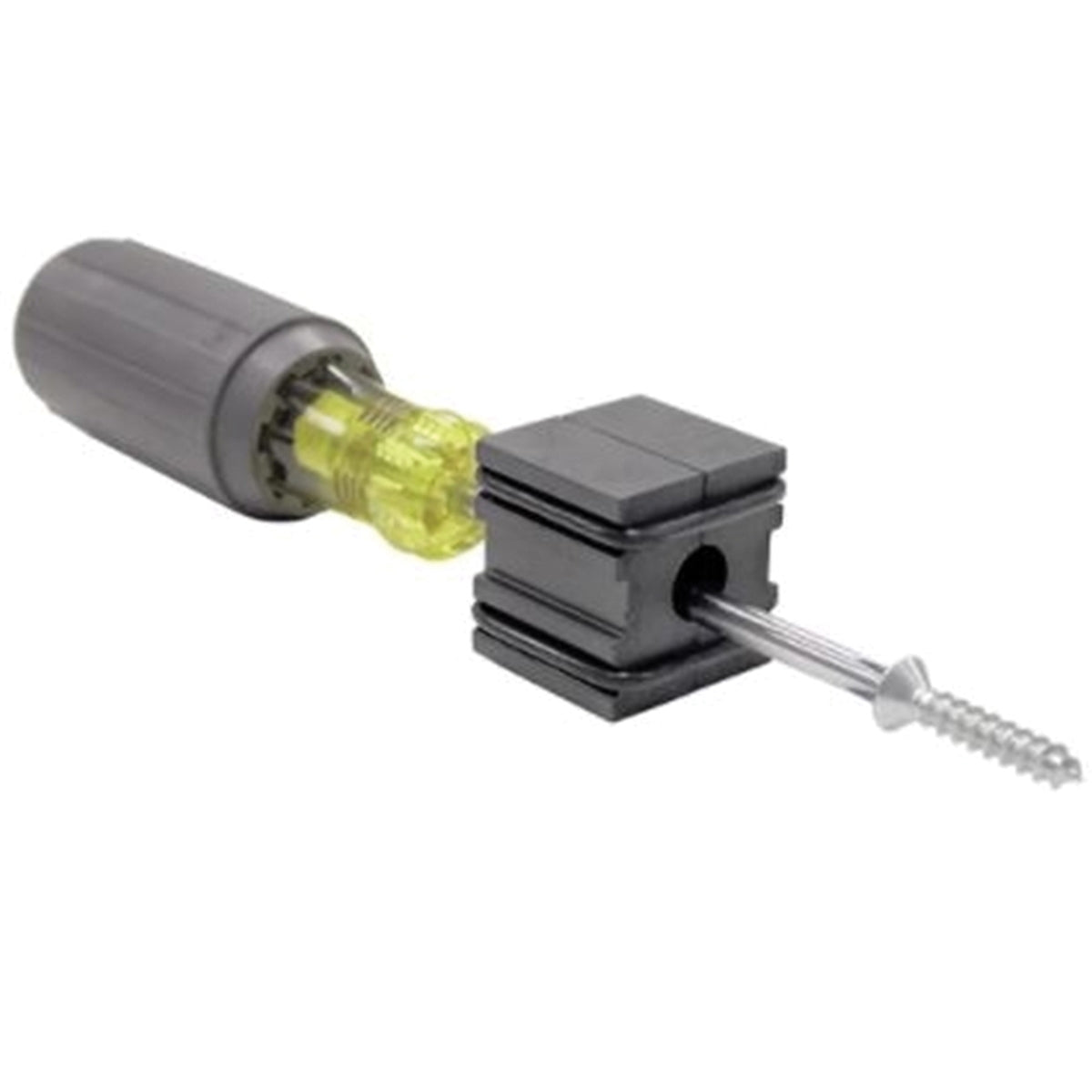 Magnet Source 07224 Screwdriver Magnetizer/Demagnetizer, 1 in L, 1 in W, 1 in H, Ceramic/Rubber