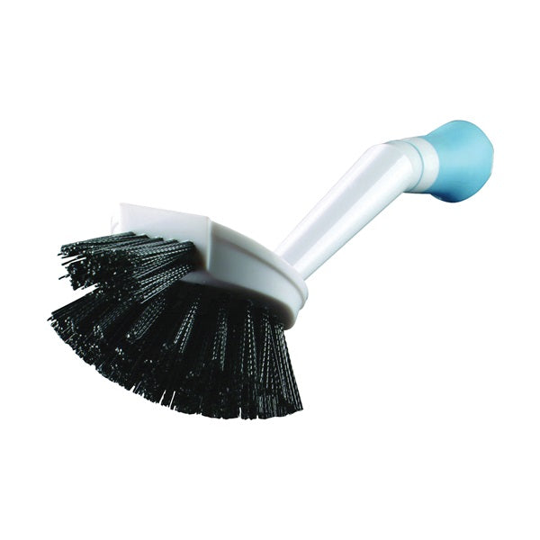 Quickie 121MB Dishwash Brush with Microban, Polypropylene Bristle, Plastic Handle, Blue/White