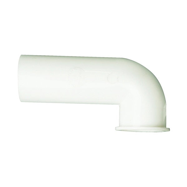 Plumb Pak PP855-78 Disposal Drain Elbow, Plastic, White, For: InSinkErator Disposals