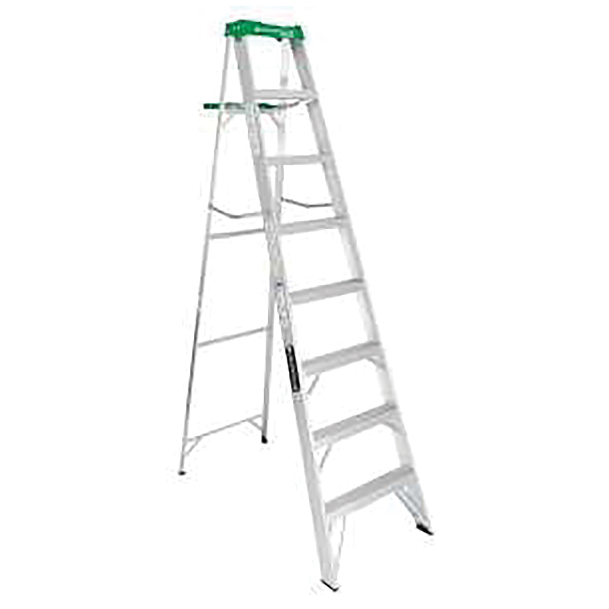 Louisville AS4000 Series AS4008 Step Ladder, 8 ft H, Type II Duty Rating, Aluminum, 225 lb