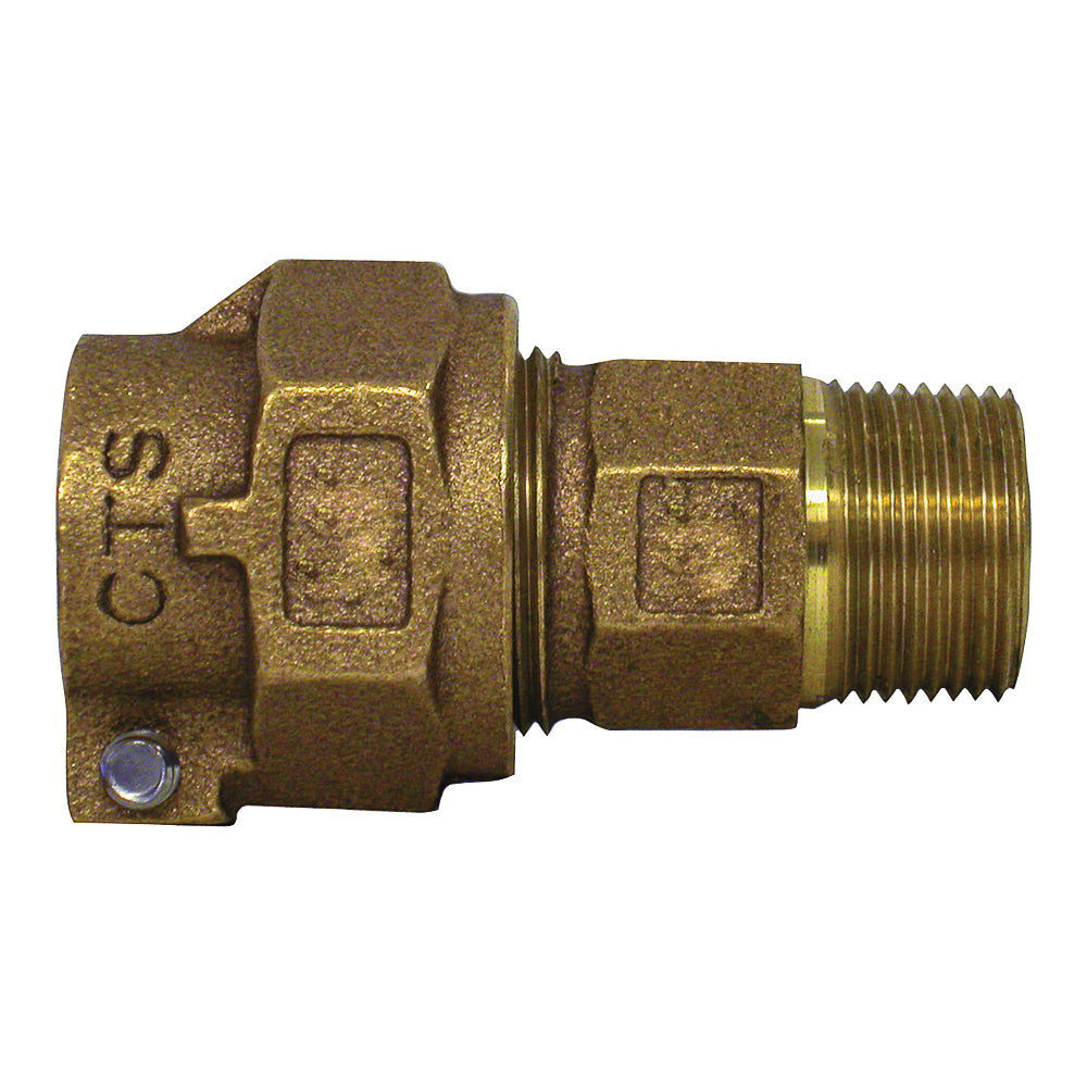 Legend T-4300NL Series 313-205NL Pipe Coupling, 1 in, Pack Joint x MNPT, Bronze, 100 psi Pressure