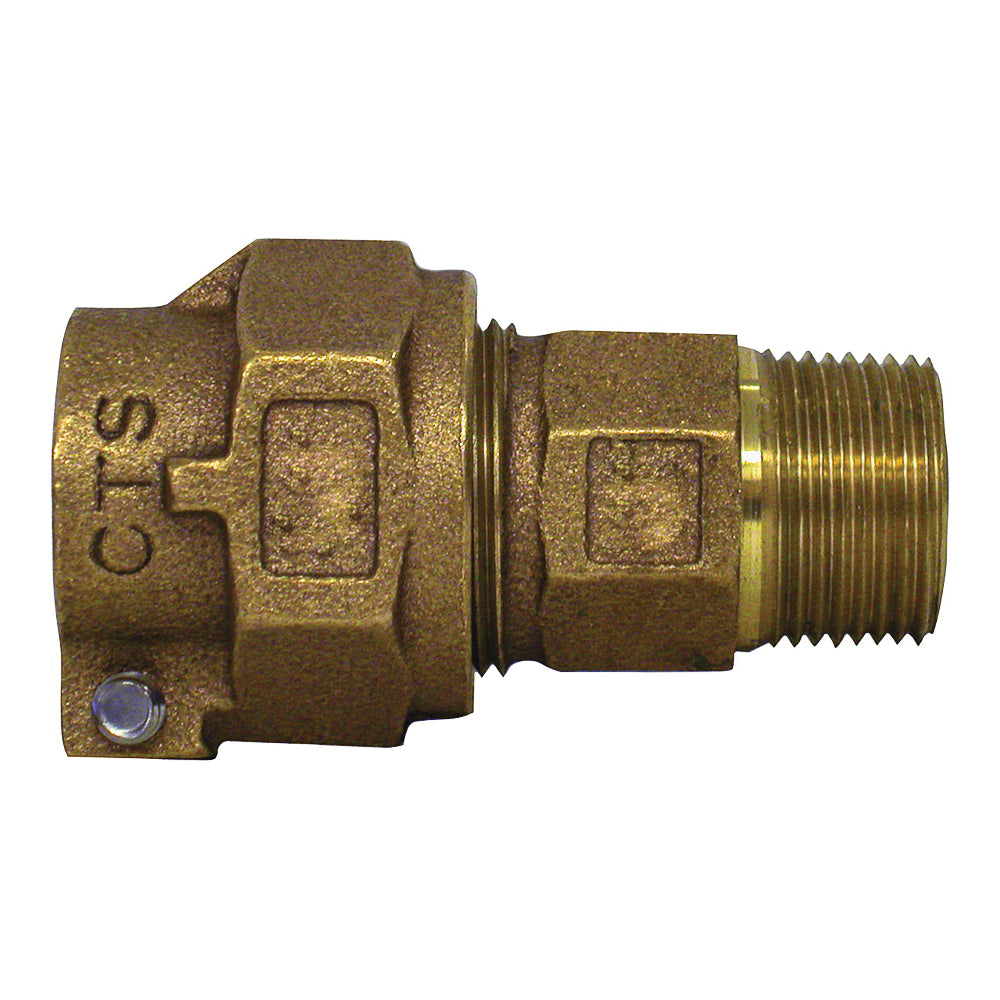 Legend T-4300NL Series 313-205NL Pipe Coupling, 1 in, Pack Joint x MNPT, Bronze, 100 psi Pressure