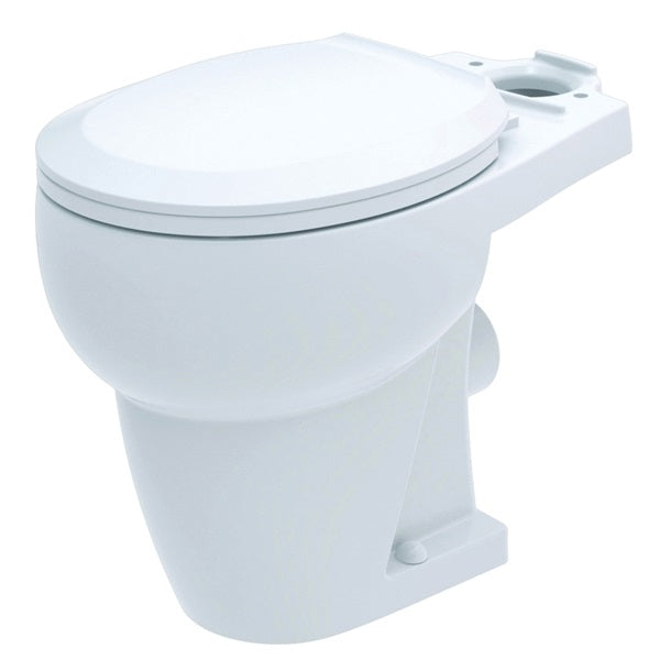 THETFORD 42772 Toilet Bowl, Round, 1 gpf Flush, Vitreous China, White, Floor Mounting, 11-1/2 in H Rim