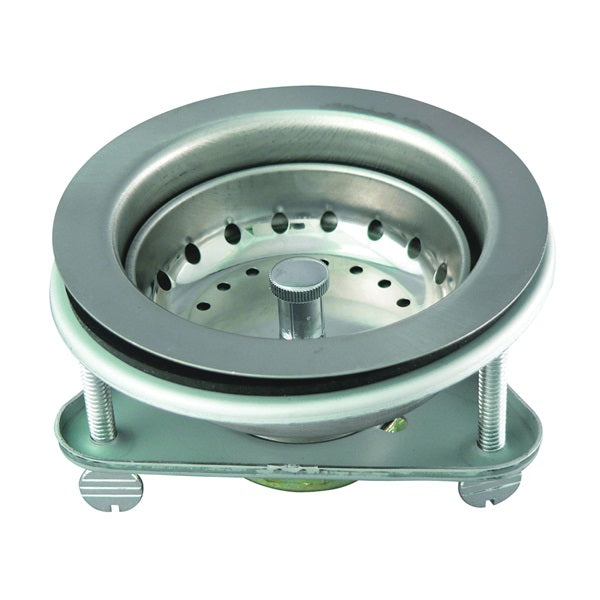 Keeney 1441SS Basket Strainer, 4.42 in Dia, Stainless Steel, Chrome, For: 3-1/2 in Dia Opening Sink