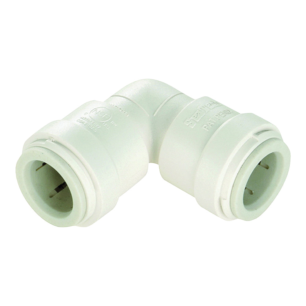 WATTS 3517-10/P-620 Union Pipe Elbow, 1/2 in, 90 deg Angle, Plastic, Off-White, 100 psi Pressure