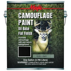 Majic Paints 8-0851-1 Camouflage Paint, Black, 1 gal, Can, Application: Brush, Pad, Roller, Spray