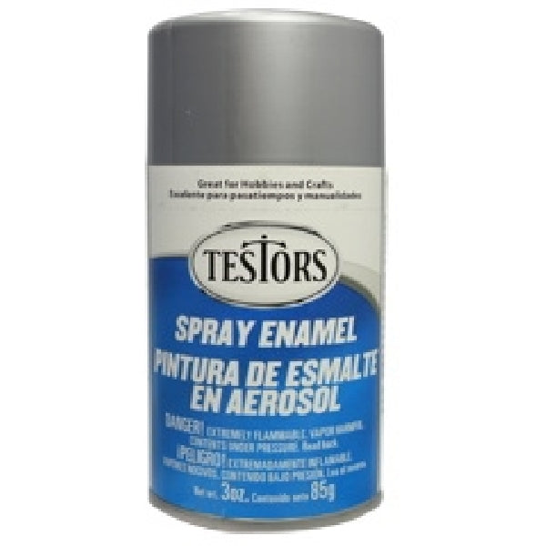 TESTORS 1290T Enamel Spray Paint, Gloss, Chrome, 3 oz