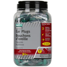 Load image into Gallery viewer, SAFETY WORKS SW10151070 Expandable Ear Plugs, 32 dB NRR, Foam Ear Plug
