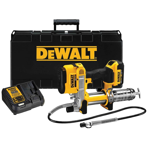 DeWALT DCGG571M1 20V Max Grease Gun Kit (Includes 20V Max 4.0ah Battery, Charger, Shoulder Strap, and Kit Box)