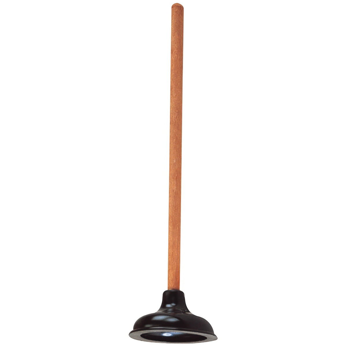 ProSource 8318-B Toilet Plunger Drain, 23-1/4 In OAL, 6 in Cup, Long Handle