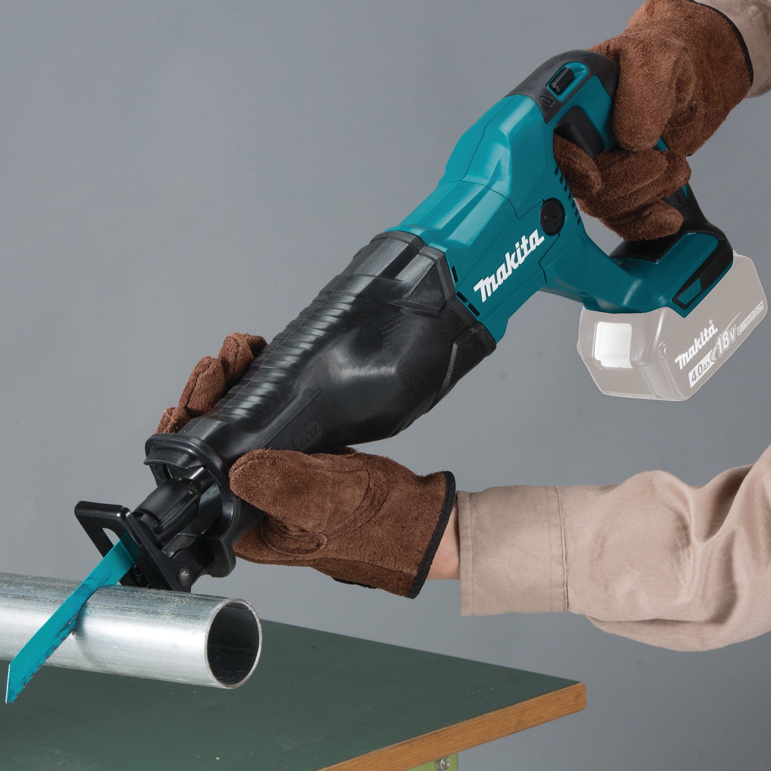 Makita XRJ04Z Reciprocating Saw, Tool Only, 18 V, 10 in Cutting Capacity, 1-1/4 in L Stroke, 0 to 2800 spm