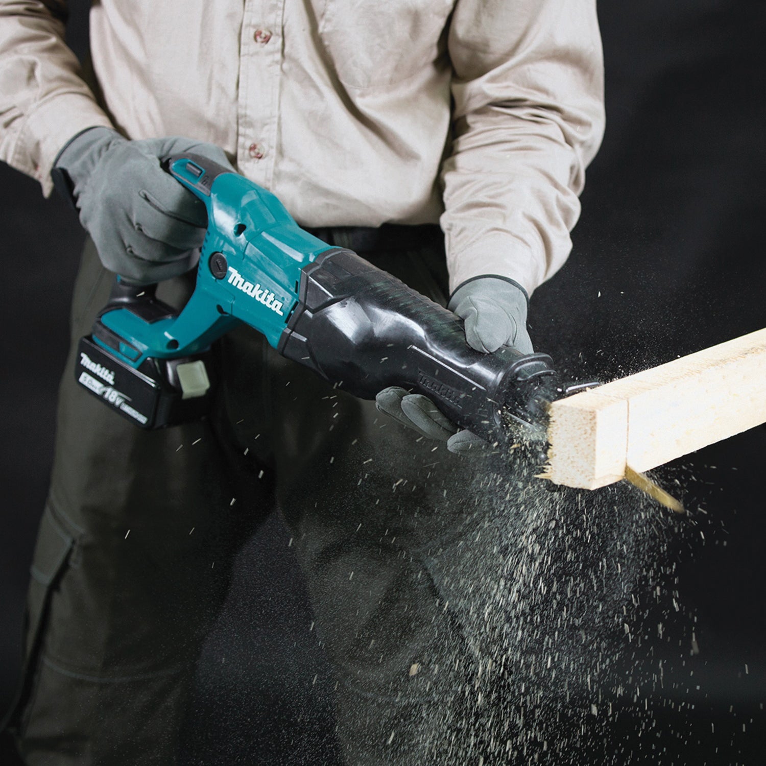 Makita XRJ04Z Reciprocating Saw, Tool Only, 18 V, 10 in Cutting Capacity, 1-1/4 in L Stroke, 0 to 2800 spm