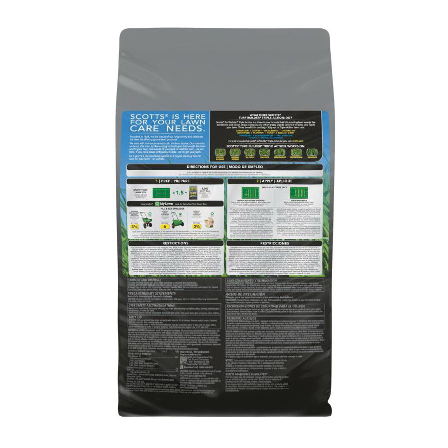 Scotts Turf Builder 26003D Triple Action Fertilizer, 4,000 SQ FT